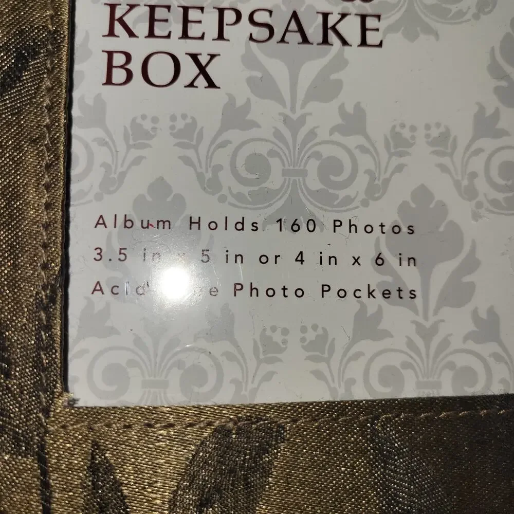 Keepsake Box & Photo Album Paper Holds 160 4” X‎ 6 Photos Never Used